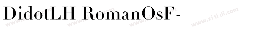 DidotLH RomanOsF字体转换